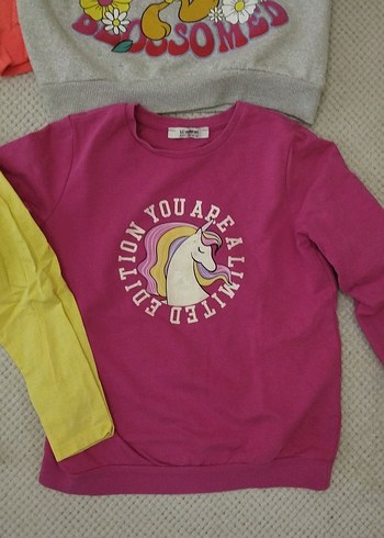 Kız Çocuk Renkli Uzun Kollu Tişört - Görsel 4