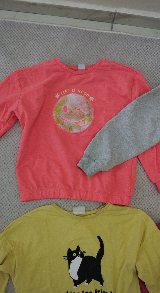 Kız Çocuk Renkli Uzun Kollu Tişört - Görsel 2