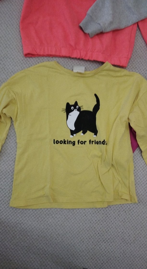 Kız Çocuk Renkli Uzun Kollu Tişört - Görsel 5