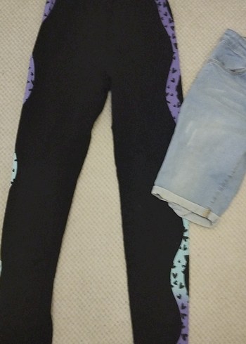 Kızlar için Koyu Mavi Denim Şort - Görsel 3