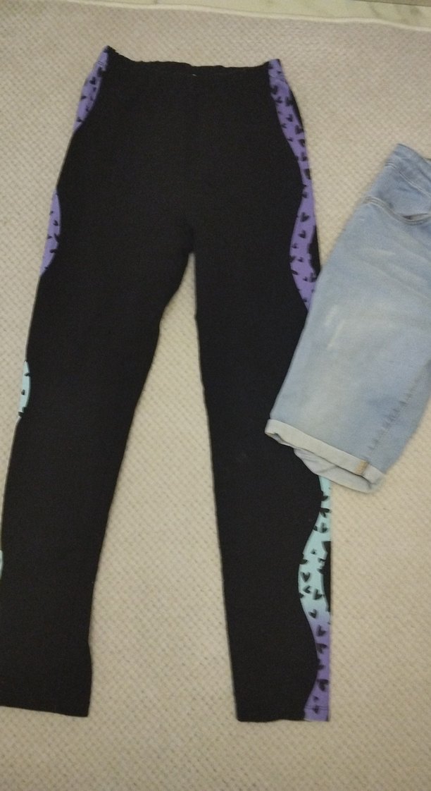 Kızlar için Koyu Mavi Denim Şort - Görsel 3