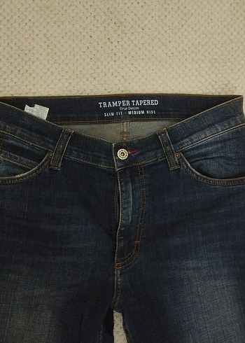 Mustang Erkek Lacivert Normal Kesim Kot Pantolon - Görsel 3