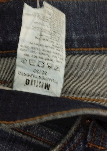 Mustang Erkek Lacivert Normal Kesim Kot Pantolon - Görsel 4