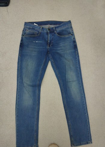 Erkek Mavi Regular Fit Denim Jean - Görsel 2