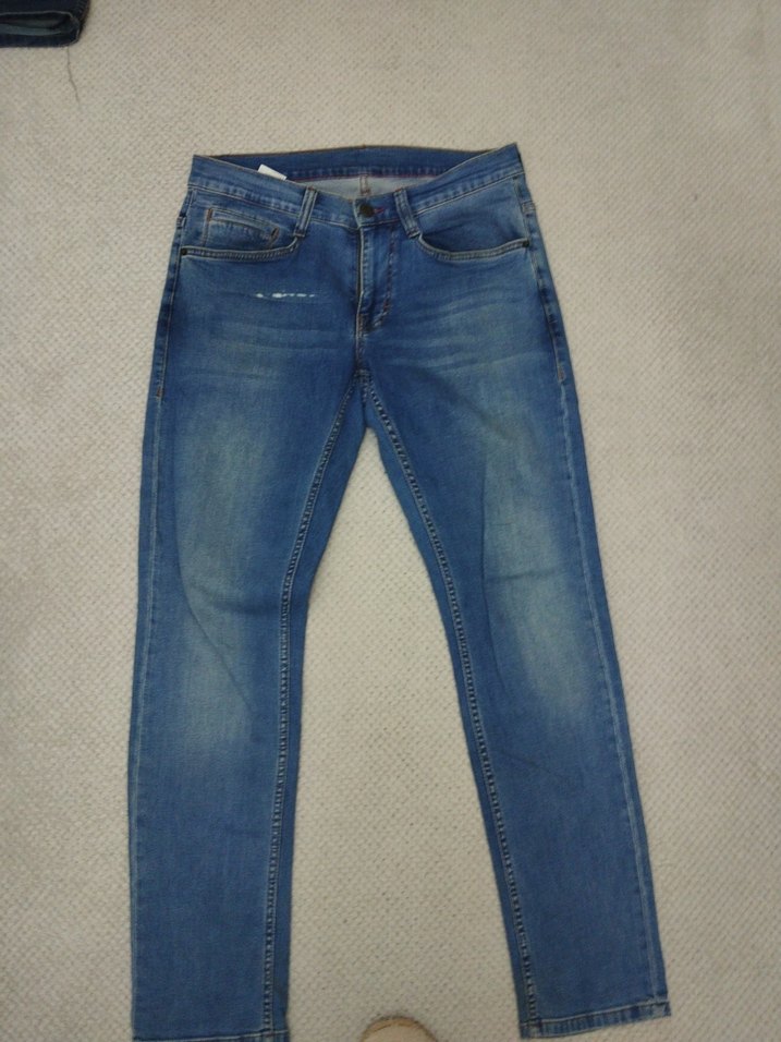 Erkek Mavi Regular Fit Denim Jean - Görsel 2