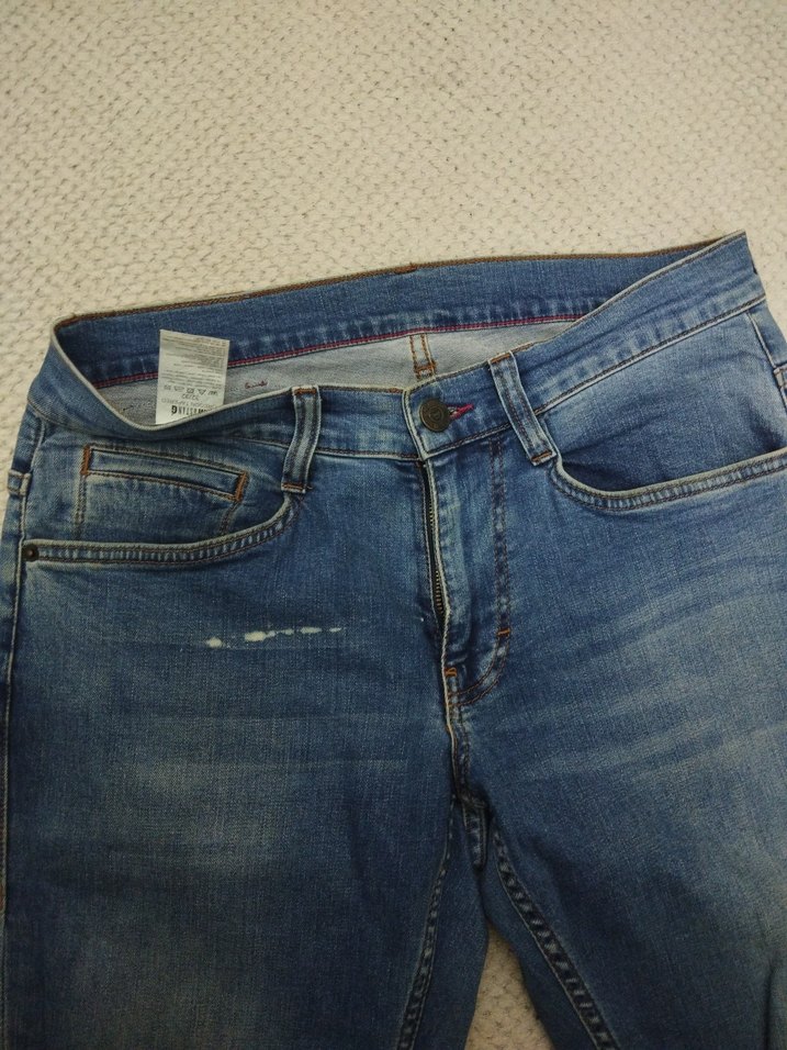 Erkek Mavi Regular Fit Denim Jean - Görsel 3