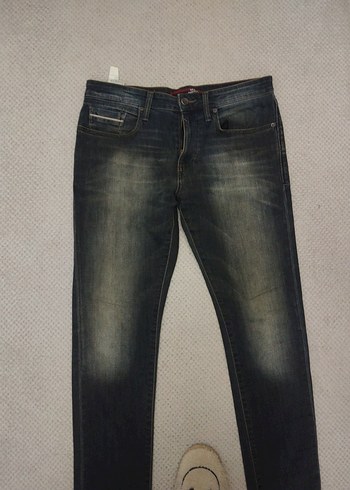 Erkek Gri Denim Regular Fit Jean - Görsel 2