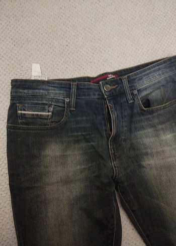 Erkek Gri Denim Regular Fit Jean - Görsel 3
