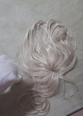 platin sarısı tepe peruk - Görsel 5