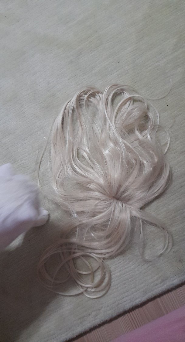 platin sarısı tepe peruk - Görsel 5