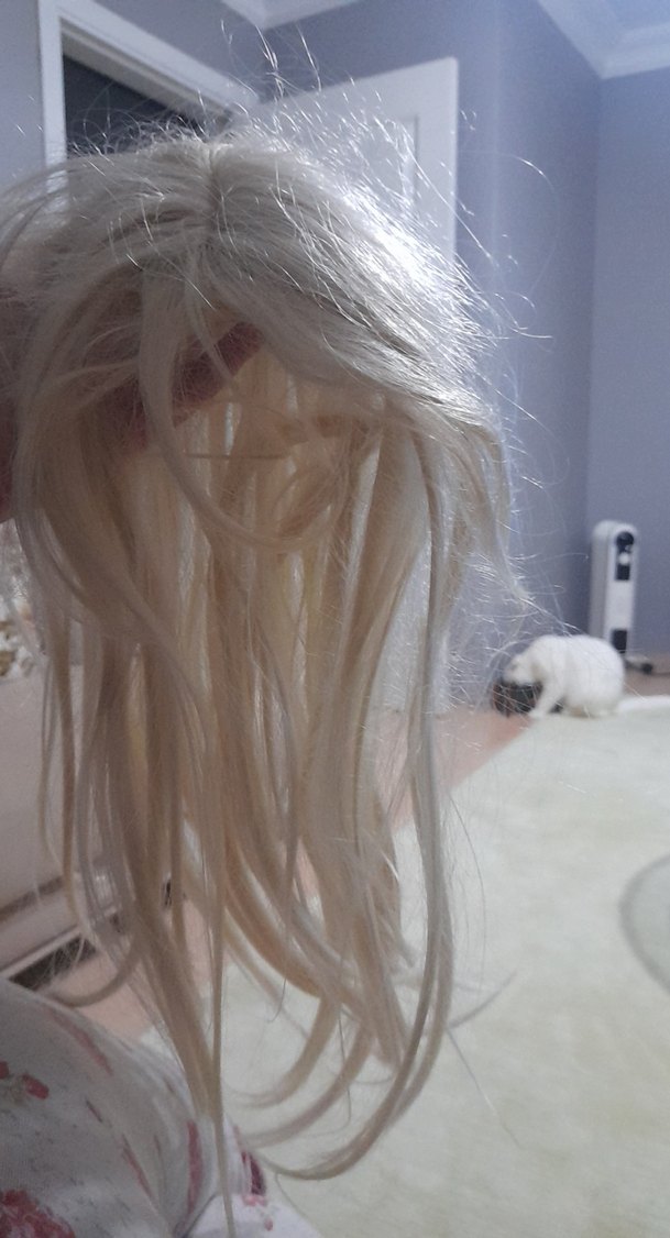 platin sarısı tepe peruk - Görsel 2