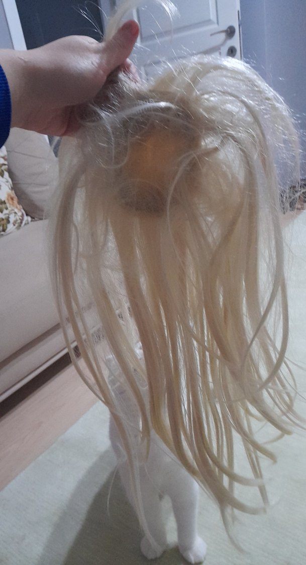 platin sarısı tepe peruk - Görsel 3