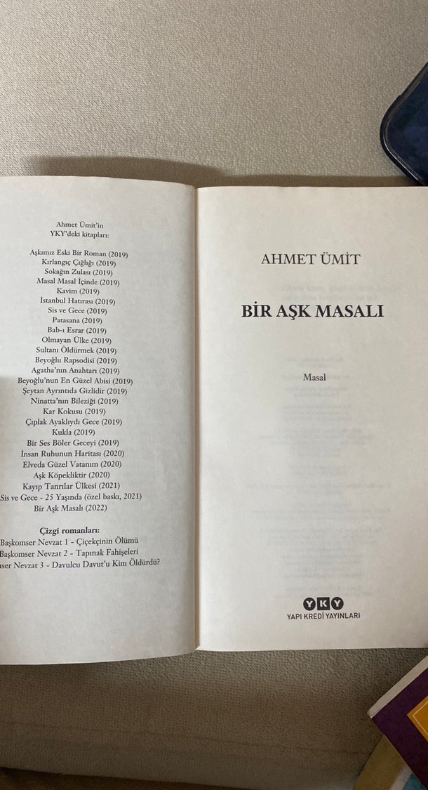 Ahmet Ümit - Bir Aşk Masalı Roman - Görsel 3