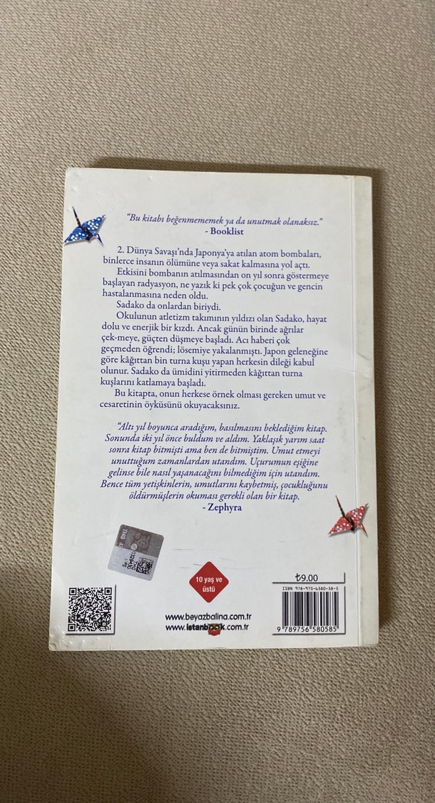 Sadako ve Kağıttan Bin Turna Kuşu - Eleanor Coerr - Görsel 2