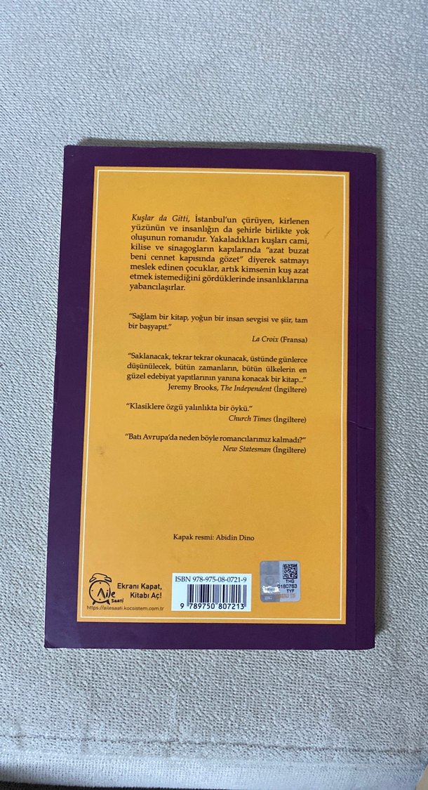 Yaşar Kemal - Kuşlar Da Gitti Roman - Görsel 2