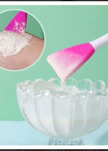 Yüz Temizleme Fırça ve Maske Spatulası - Görsel 2