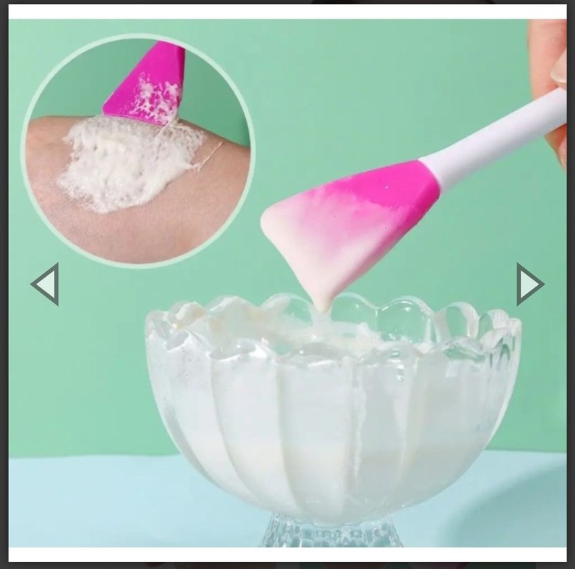 Yüz Temizleme Fırça ve Maske Spatulası - Görsel 2