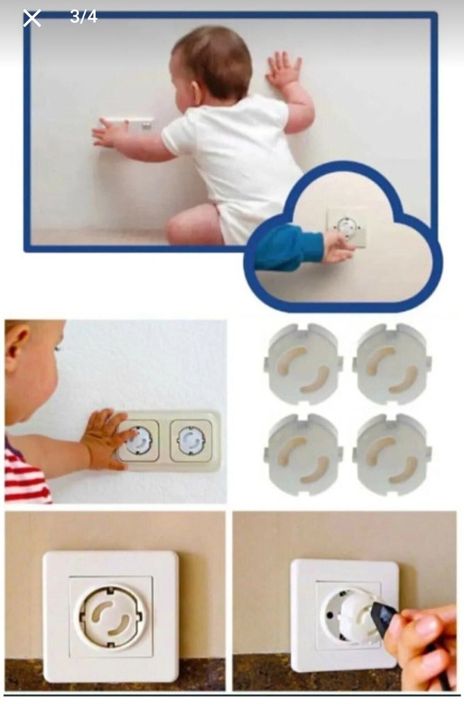 6 ADET PRİZ KORUYUCU PRİZ KAPATICI - Görsel 2