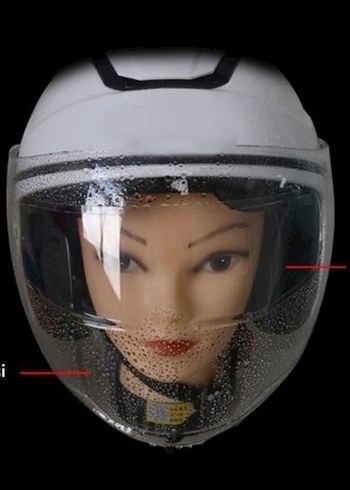 MOTOSİKLET KASK BUĞU ÖNLEYİCİ - Görsel 5