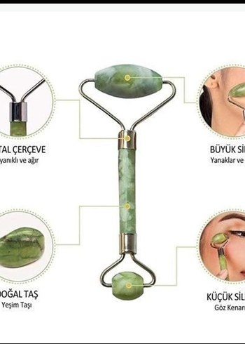YEŞİM TAŞI 2'Lİ YÜZ MASAJ ALETİ - Görsel 3