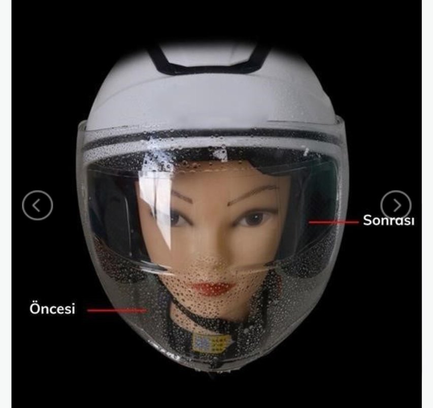 MOTOSİKLET KASK BUĞU ÖNLEYİCİ - Görsel 4