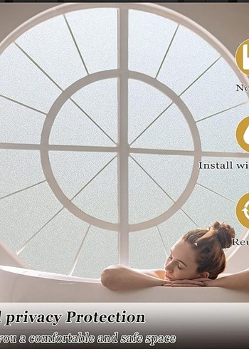 BUZLU CAM FİLMİ 3 METRE x 45 CM - Görsel 2