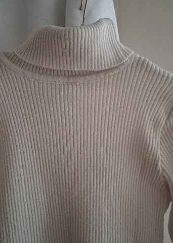 boğazlı triko body ve sweatshirt - Görsel 3