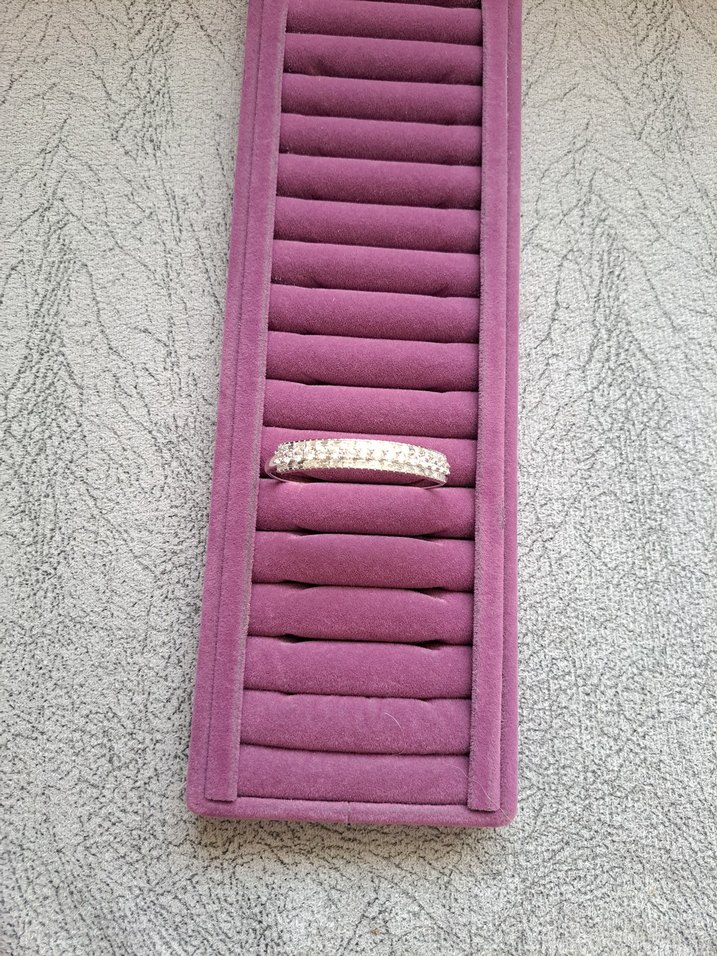 Beyaz Payetli Modern Klasik Bileklik - Görsel 3