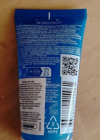 Beden La Roche-Posay Effaclar Arındırıcı Köpük Jel 50 ml