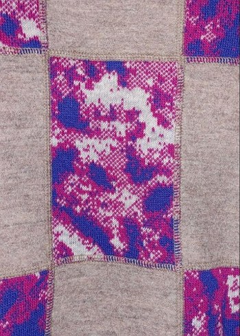 42 Beden çeşitli Renk Desen Triko batik Desenli saf yün yelek