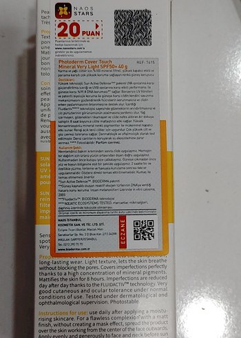 Bioderma Photoderm Cover Touch Mineral SPF 50+ 40g - Görsel 3