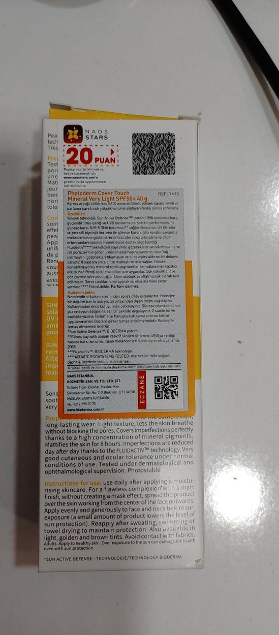 Bioderma Photoderm Cover Touch Mineral SPF 50+ 40g - Görsel 3