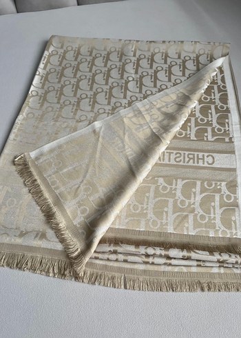 Dior cift taraflı kaşmir şal