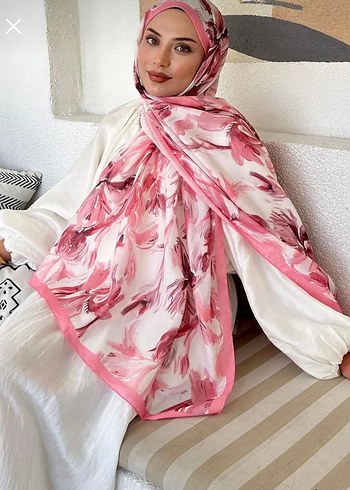 Çicek Desen Soft Şal Şeker Pembe