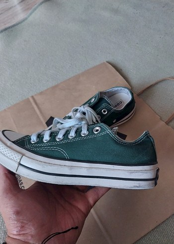 37 Beden Converse Yeşil Spor Ayakkabı