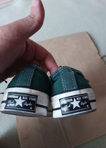 37 Beden yeşil Renk Converse Yeşil Spor Ayakkabı