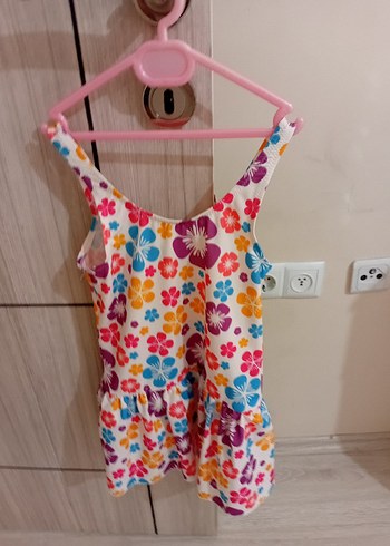Renkli Çiçek Desenli çocuk mayo