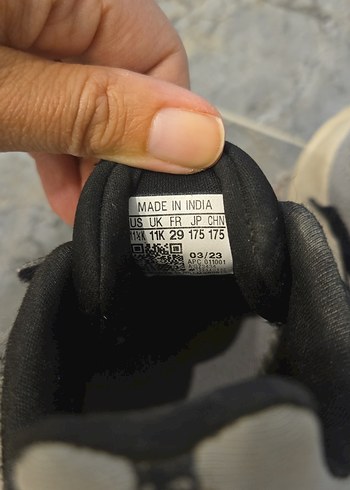 29 Beden siyah Renk Adidas Siyah Erkek Çocuk Spor Ayakkabı