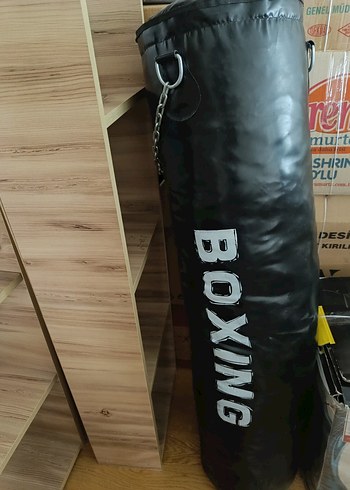 Deri Siyah Boks Torbası Kemerli