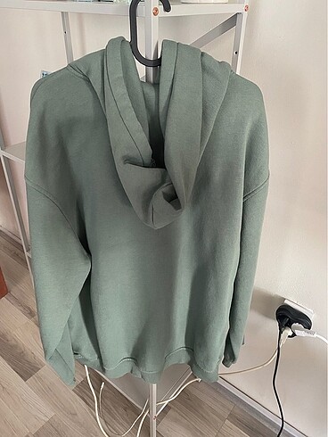 H&M H&M Oversize Kapüşonlu Fermuarlı Sweatshirt