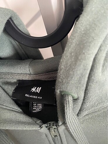 xxl Beden H&M Oversize Kapüşonlu Fermuarlı Sweatshirt