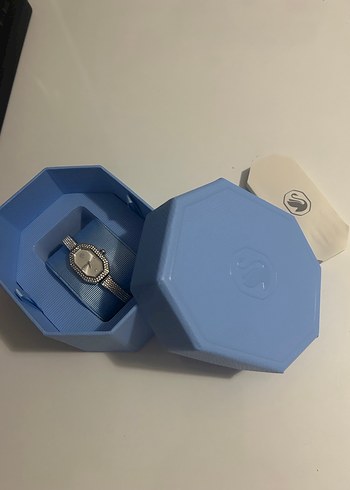 Swarovski Modern Klasik Kadın Gri Mavi Saat