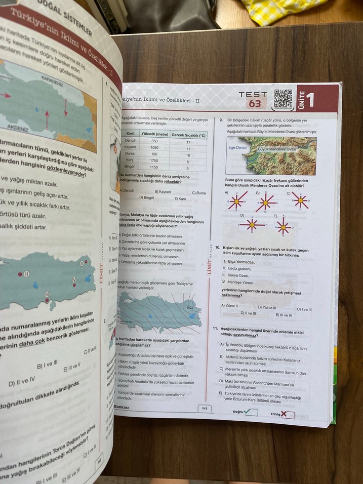 Limit TYT Coğrafya Soru Bankası - Görsel 2