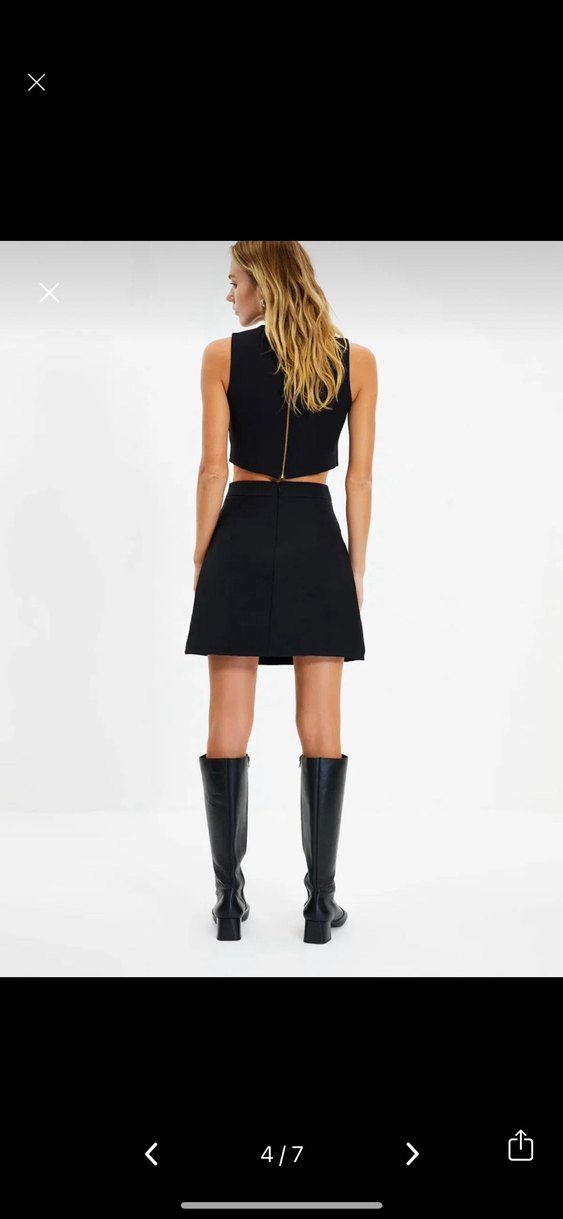 Siyah Mini Etek - Görsel 4