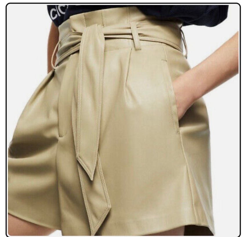 Zara Deri Şort - Görsel 3