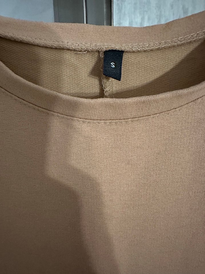 Bej Kemerli Uzun Kadın Elbise - Görsel 3