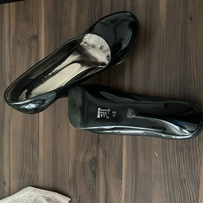 Diger Siyah Rugan Topuklu Kadın Ayakkabı - Görsel 4