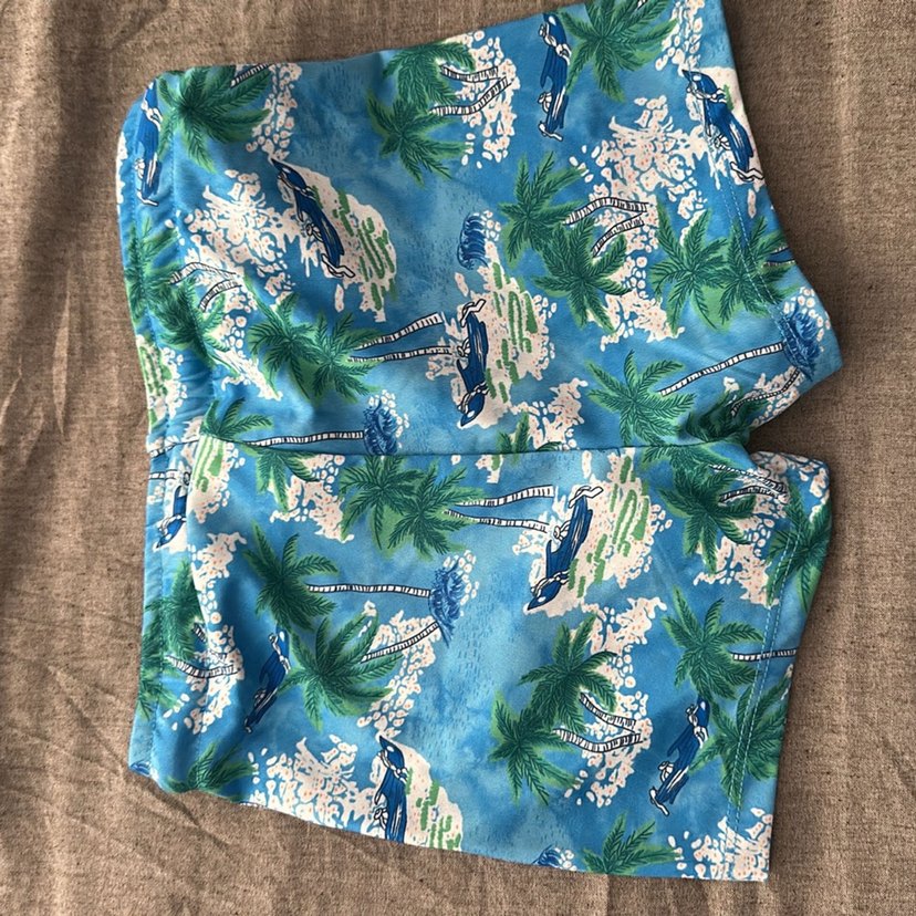 Erkek Çocuk Mavi Batik Desenli Deniz Şortu - Görsel 2