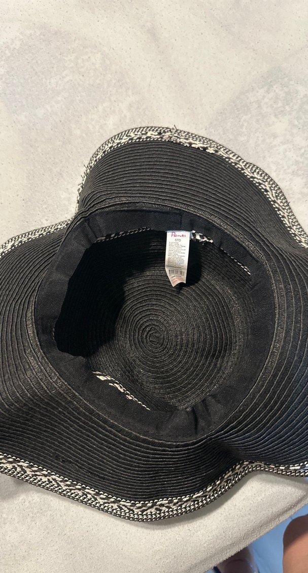 Siyah Hasır Kadın Şapka - Görsel 3