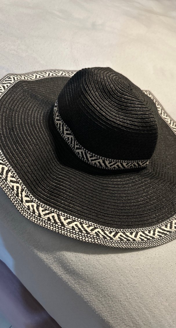Siyah Hasır Kadın Şapka - Görsel 2
